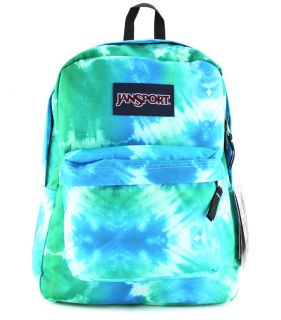 Jansport Superbreak Super Break Blue Hippie Backpack School Bag