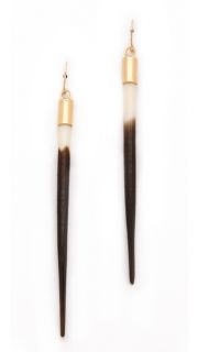 Kristen Elspeth Small African Quill Earrings