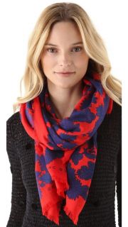 Marc by Marc Jacobs Onyx Floral Scarf