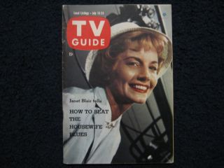 July 18 1959 TV Guide w Leave It to Beaver Janet Blair
