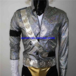 New Michael Jackson Jam Sash Belt Set MJ Costume