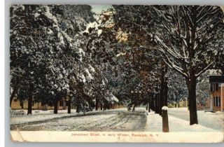 Old Postcard Jamestown Street Randolph New York NY