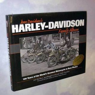Jean Davidsons Harley Davidson Family Album HC DJ Signed Free US SHIP