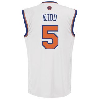 Jason Kidd Jersey Adidas Revolution 30 White Replica 5 New York Knicks