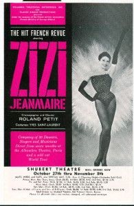 1960 ZiZi Jeanmarie Hit French Revue Flyer Boston MA