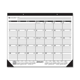 Monthly Calendar Desk Pad 12 Months Jan Dec 2013 22x17 White 2013