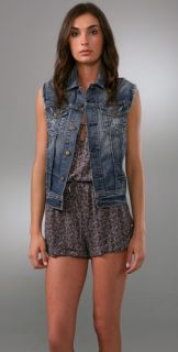 7 For All Mankind Tomboy Cutoff Vest