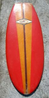 Vintage Jeffrey Dale Belly Board Surfboard Waves Foam Glassed