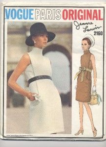 Vogue Paris Original JEANNE LANVIN 1960s Dress Size 12. 