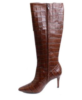  Lauren Jennison Womens Boots Heels Dark Brown Medium Width
