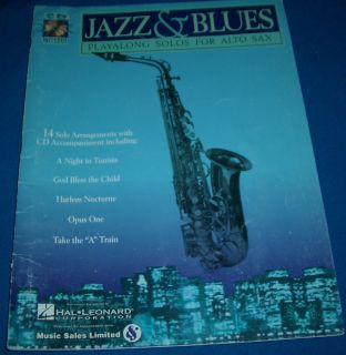 Jazz and Blues Playalong for Alto Saxophone Sax Sheet Music