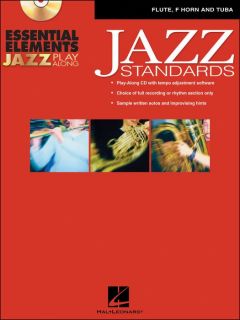 Hal Leonard EE Jazz Play Along Jazz Standards Flute F