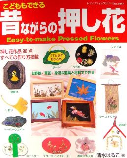 Easy to Make Pressed Flowers Japanese Craft Book A40