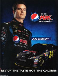 2012 Jeff Gordon Pepsi Max 24 NASCAR Sprint Cup Series Postcard