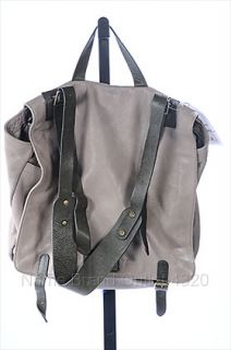 Marc Jacobs Gray Olive Leather Jeffers Hugo Messenger Bag SHOPWORN