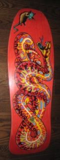 Santa Cruz Jeff Kendall Snake Reissue Skateboard Deck Red Reissue NIS