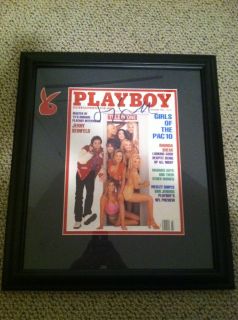 Beautifully Custom Framed Jerry Seinfeld Signed Auto Playboy 1993 JSA