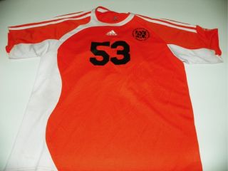 Adidas Youth Soccer Jersey Shirt Orange M Medium Poly