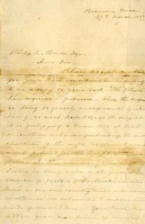 Jefferson Davis Autograph Letter Signed