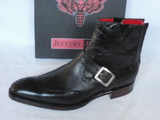Jeffery West Lemmy Chocolate Mad Dog Leather Zip Biker Boots RRP £295