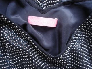 Jenny Packham Navy Silk Sequin Bead Evening Gown UK10 12 US8 Stunning