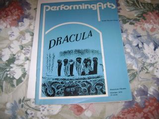 Sherlock Holmes Jeremy Brett in Dracula 1978 Theatre Playbill