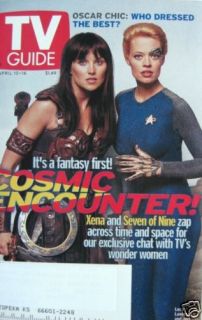 Lucy Lawless Jeri Ryan 4 99 TV Guide Xena Star Trek