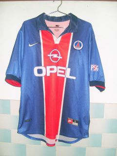 Paris Saint Germain 1998 99 Home PSG Shirt Jersey Football Soccer L