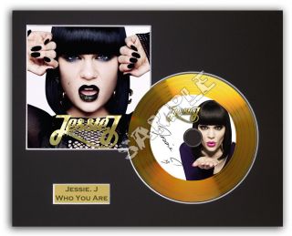 Jessie J Signed Gold CD Album Cover Title Mount Autograph Who You Are