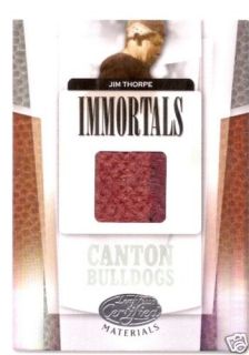Jim Thorpe 2007 Leaf Certified Materials 2 Color Jersey
