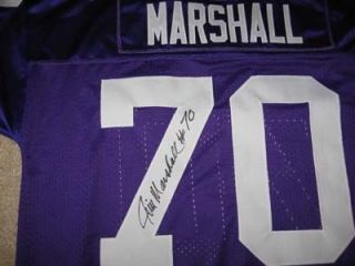 Vikings Jim Marshall Signed Jersey w COA