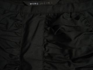 Marc Jacobs New $278 High Fashion Classic Black Ruched Full Skirt x