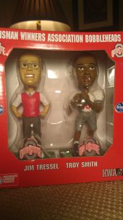 Jim Tressel Troy Smith Bobbleheads Ohio State Heisman Winners Buckeyes