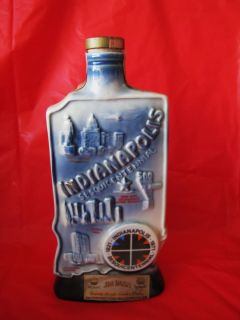   JIM BEAM DECANTER Indianapolis Sesquicentennial Indy 500 Race Bottle