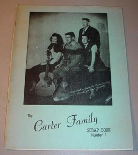 Carter Family Scrap Book Number One Jimmie Rodgers C w Pioneers