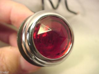 Custom Vintage Red Jewel Diamond Cut Glass Light Kit