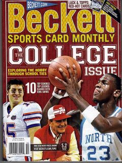  Sports Card Monthly Price Guide Oct 2012 Tebow Jordan Cover