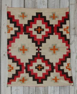 1890s CHURRO TRANSITIONAL NAVAJO RUG American Indian blanket Navaho