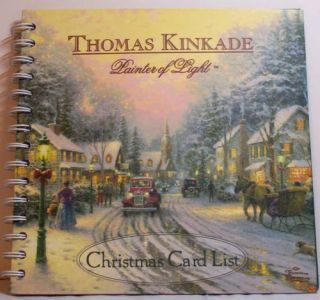 Beautiful Thomas Kinkade Christmas Card List NIP