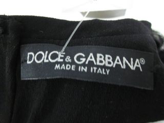 Dolce Gabbana Blk Velvet Sequin Dress 42 Jill Zarin