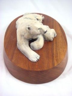 Daniel Parker Limited Edition 50 100 Bronze Polar Bear Cubs Sculpture