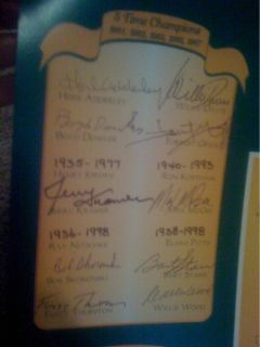 Green Bay Packers Super Bowl Legends Autograph PSA DNA