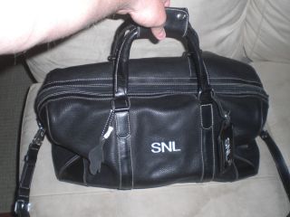   NIGHT LIVE ROOTS LEATHER DUFFLE GYM BAG CELEBRITY OWNED JIM BREUER