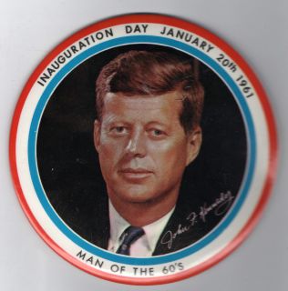 Old 1961 John F Kennedy Pin JFK Inauguration