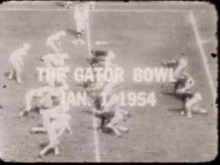1954 Gator Bowl Game DVD Texas Tech Auburn Dooley James