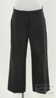 Jil Sander Navy Blue Stripe Cotton Pants Size 42
