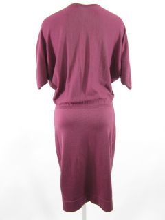 John Galliano Fuchsia Sweater Dress Sz M Jill Zarin