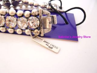  Jimmy Choo for H M Muti Layer Crystal Bracelet New with Tag Limited