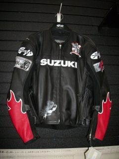 New Mens Genuine Suzuki GSXR Joe Rocket Leather Motorcycle Jacket