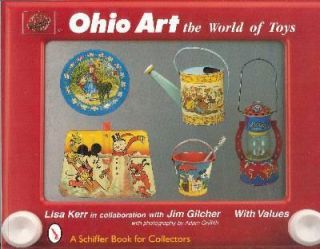 Ohio Art Tin Litho Toy Book Sand Pail Tea Set